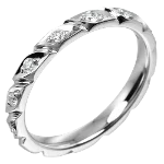 Silver Metal Chaumet Ring