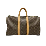 Brown Canvas Louis Vuitton Keepall