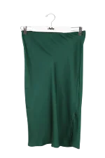 Green Silk Anine Bing Skirt