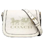 White Leather Coach Shoulder Bag