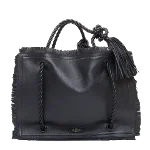 Black Leather Valentino Tote