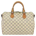 White Canvas Louis Vuitton Speedy