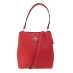 Red Leather Coach Handbag