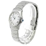 White Stainless Steel Cartier Watch