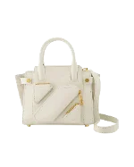 White Leather Off White Tote