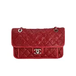 Red Leather Chanel Handbag