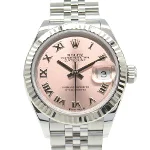 Pink White Gold Rolex Watch