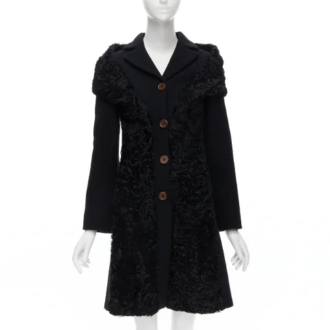 Black Wool Miu Miu Coat
