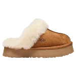 Beige Leather UGG Flats