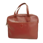 Burgundy Leather Cartier Handbag