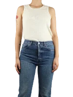 White Cotton The Row Top