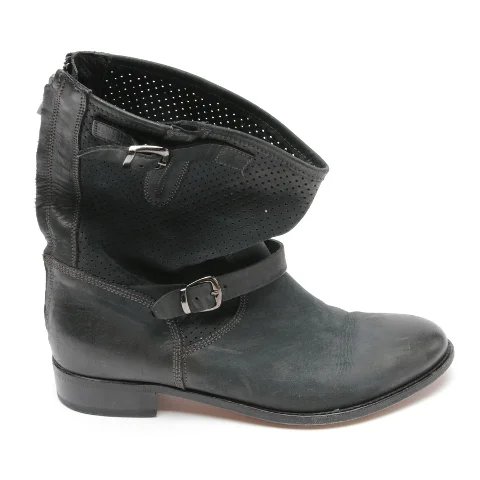Black Leather Belstaff Boots