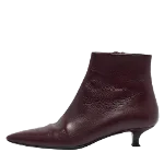 Burgundy Leather The Row Boots