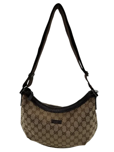 Brown Canvas Gucci Messenger Bag
