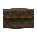 Brown Canvas Louis Vuitton Florentine Pochette