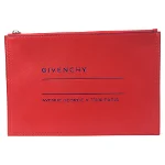 Burgundy Leather Givenchy Clutch