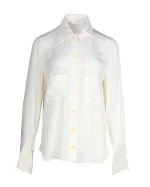 White Silk Chloé Shirt