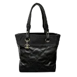 Black Canvas Chanel Paris Biarritz