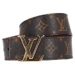 Brown Canvas Louis Vuitton Belt