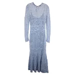 Blue Cotton Alexander McQueen Dress