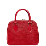 Red Leather Louis Vuitton Sablon