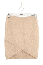 Beige Wool Pinko Skirt