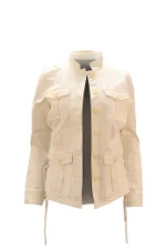 White Cotton Tory Burch Jacket