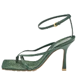 Green Leather Bottega Veneta Sandals