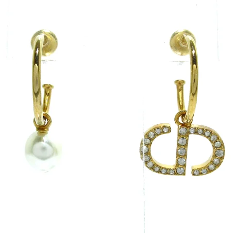 Gold Pearl Dior Earrings