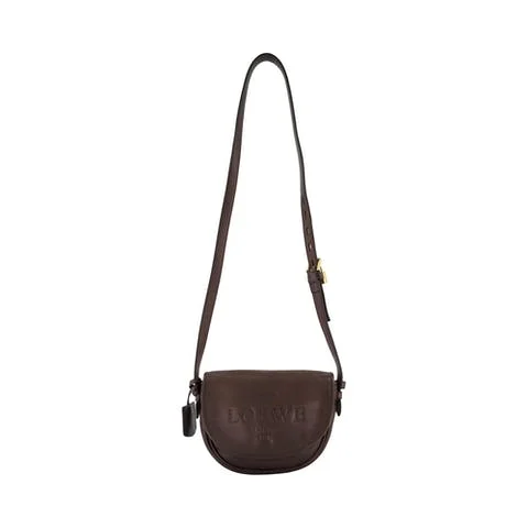 Brown Leather Loewe Crossbody Bag