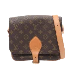 Brown Leather Louis Vuitton Cartouchiere