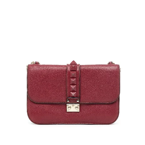 Red Leather Valentino Shoulder Bag
