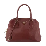 Burgundy Leather Prada Promenade