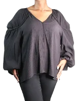 Black Viscose By Malene Birger Top