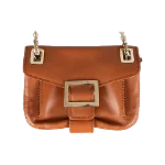 Brown Leather Roger Vivier Shoulder Bag