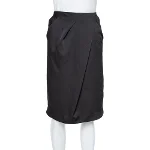 Black Fabric Armani Collezioni Skirt