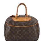 Brown Canvas Louis Vuitton Deauville 