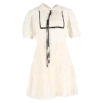 White Polyester Self Portrait Dress