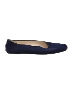 Navy Silk The Row Flats