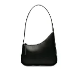 Black Leather The Row Shoulder Bag