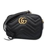 Black Leather Gucci Marmont