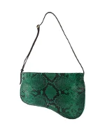 Green Leather Manu Atelier Shoulder Bag
