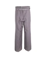 Grey Cotton Saint Laurent Pants