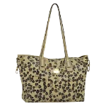 Beige Leather MCM Tote