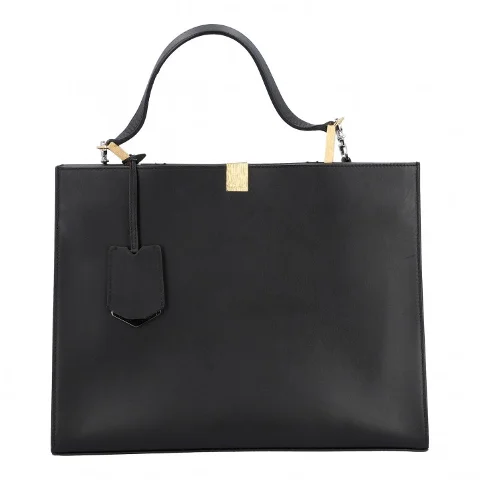 Black Leather Balenciaga Handbag