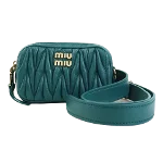 Green Leather Miu Miu Crossbody Bag