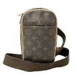 Brown Canvas Louis Vuitton Pochette Gange