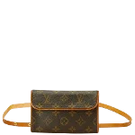 Brown Leather Louis Vuitton Florentine Pochette