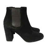 Black Suede Saint Laurent Boots