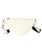 White Leather Prada Messenger Bag